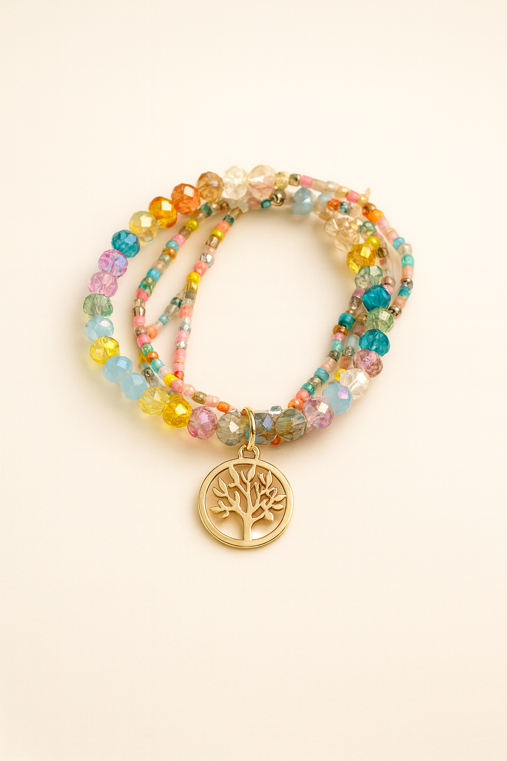 Crystal Harmony Tree of Life Bracelet